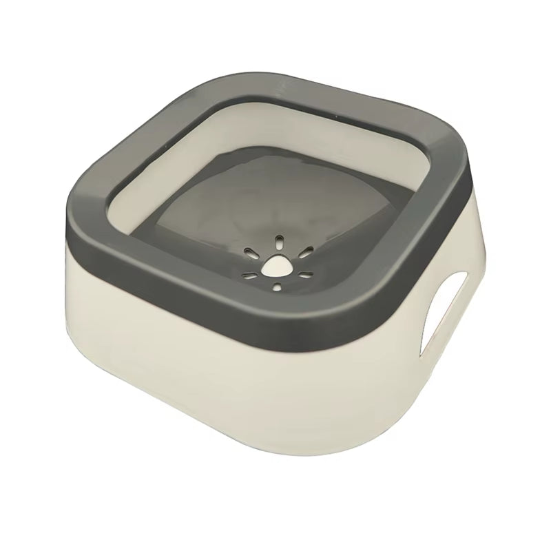 Floating Non-Spill Dog and Cat Water Bowl Dispenser - Anti-Overflow Plastic Design