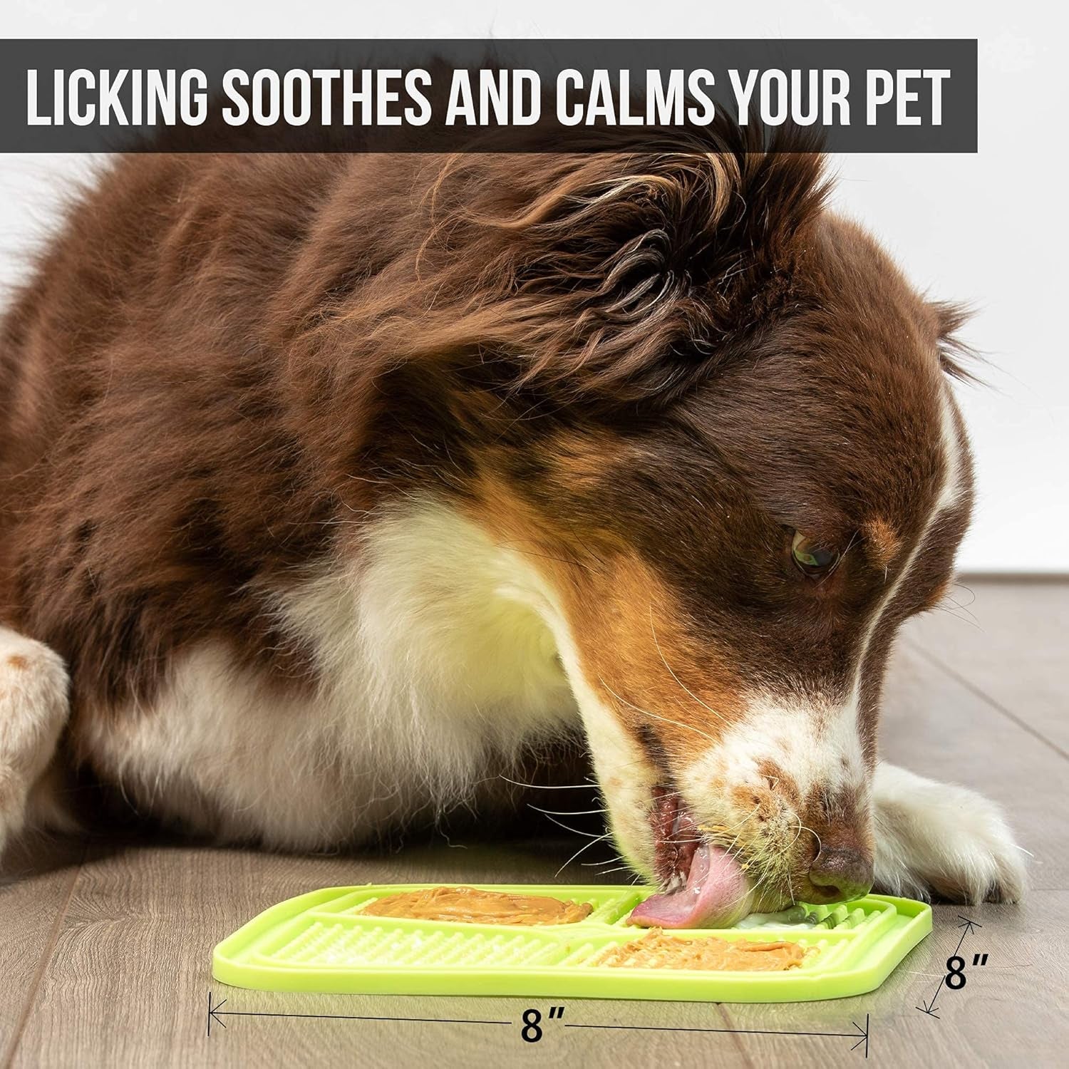 IQ Treat Lick Mat for Dogs and Cats | Innovative Slow Feeder Alternative | Ideal Enrichment Toy for Pets