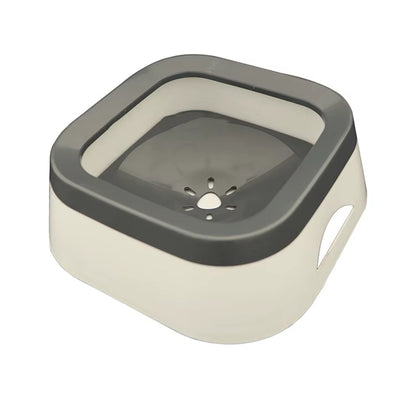 Floating Non-Spill Dog and Cat Water Bowl Dispenser - Anti-Overflow Plastic Design