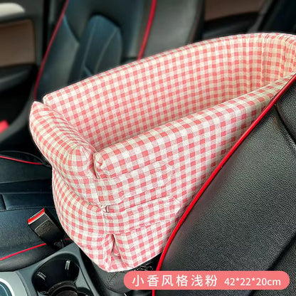 Portable Dog Car Seat Bed and Carrier for Small Dogs and Cats - Safe Travel Accessories