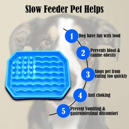 Slow Feeding Bowl for Dogs - Puzzle Feeder to Prevent Bloat, Ideal for Medium, Small Breeds and Puppies