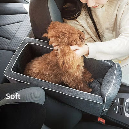 Portable Dog Car Seat Bed and Carrier for Small Dogs and Cats - Safe Travel Accessories