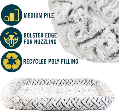 Bolster Mat Dog Bed and Crate Mat - Plush, Versatile, and Washable Small Dog Bed (18" x 24") for Calming Comfort