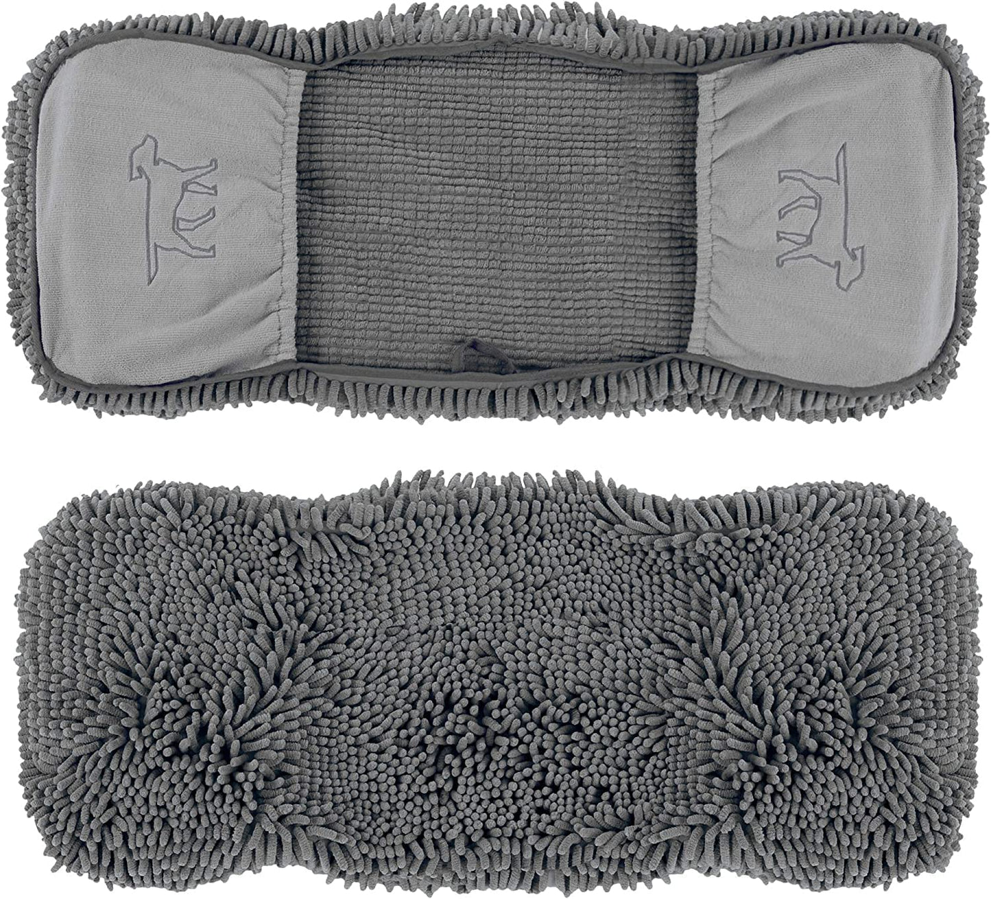 Ultra Absorbent Microfiber Dog Bath Towel - Extra Large 35x15 Size with Comfortable Hand Pockets, Ideal for Indoor and Outdoor Use, Durable and Machine Washable
