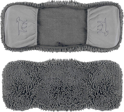 Ultra Absorbent Microfiber Dog Bath Towel - Extra Large 35x15 Size with Comfortable Hand Pockets, Ideal for Indoor and Outdoor Use, Durable and Machine Washable