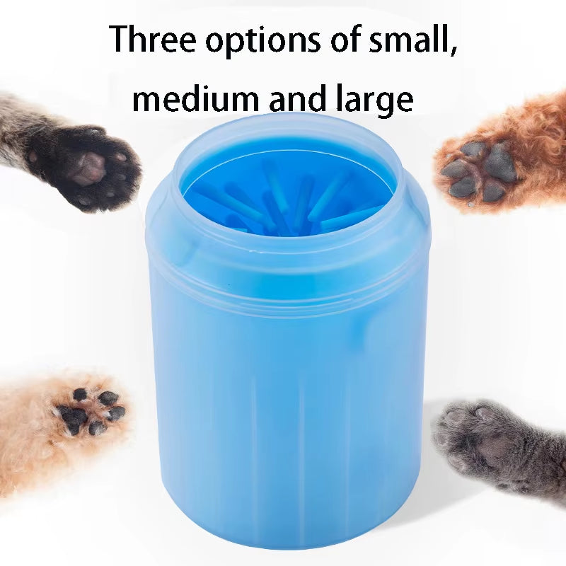 Revolutionary Dog Paw Cleaner Cup - Effortless Washing with Soft Silicone Combs for Happy, Clean Paws!