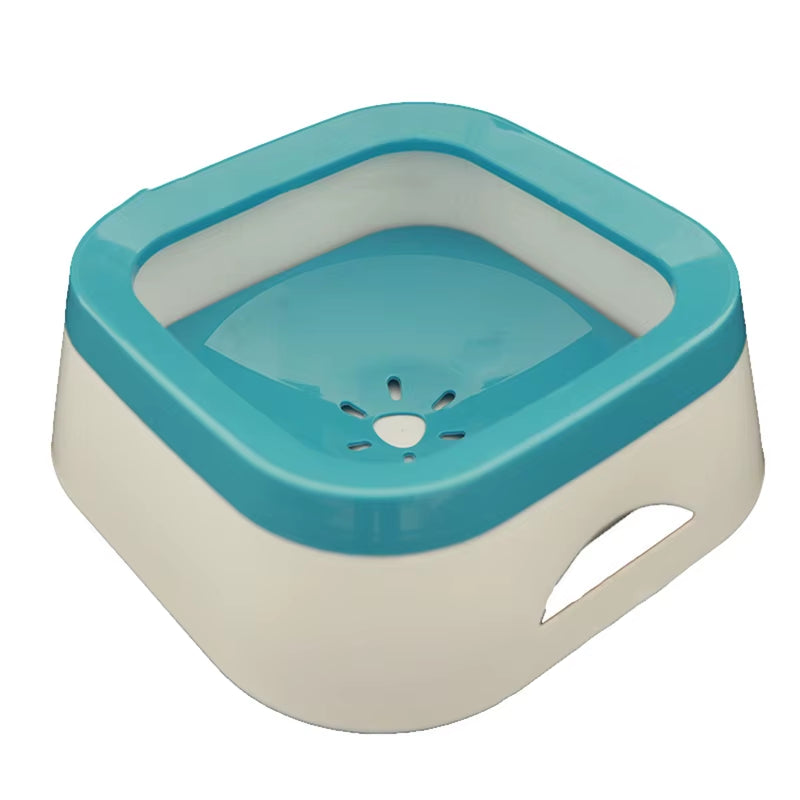 Floating Non-Spill Dog and Cat Water Bowl Dispenser - Anti-Overflow Plastic Design