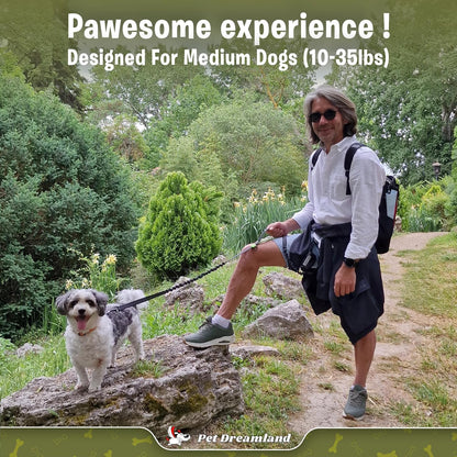 Premium Hands-Free Leash for Medium Dogs: Optimal Comfort and Freedom for Running, Walking, and Hiking. Durable and Versatile Waist Dog Leash Belt.