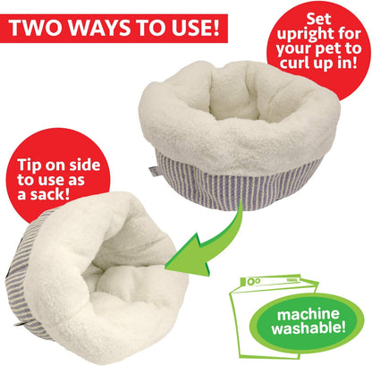 Cozy Deep Dish Donut Bed for Cats - Soft, Stylish, and Perfect for All Breeds