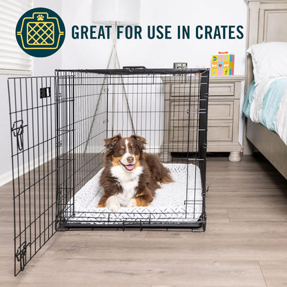 Bolster Mat Dog Bed and Crate Mat - Plush, Versatile, and Washable Small Dog Bed (18" x 24") for Calming Comfort