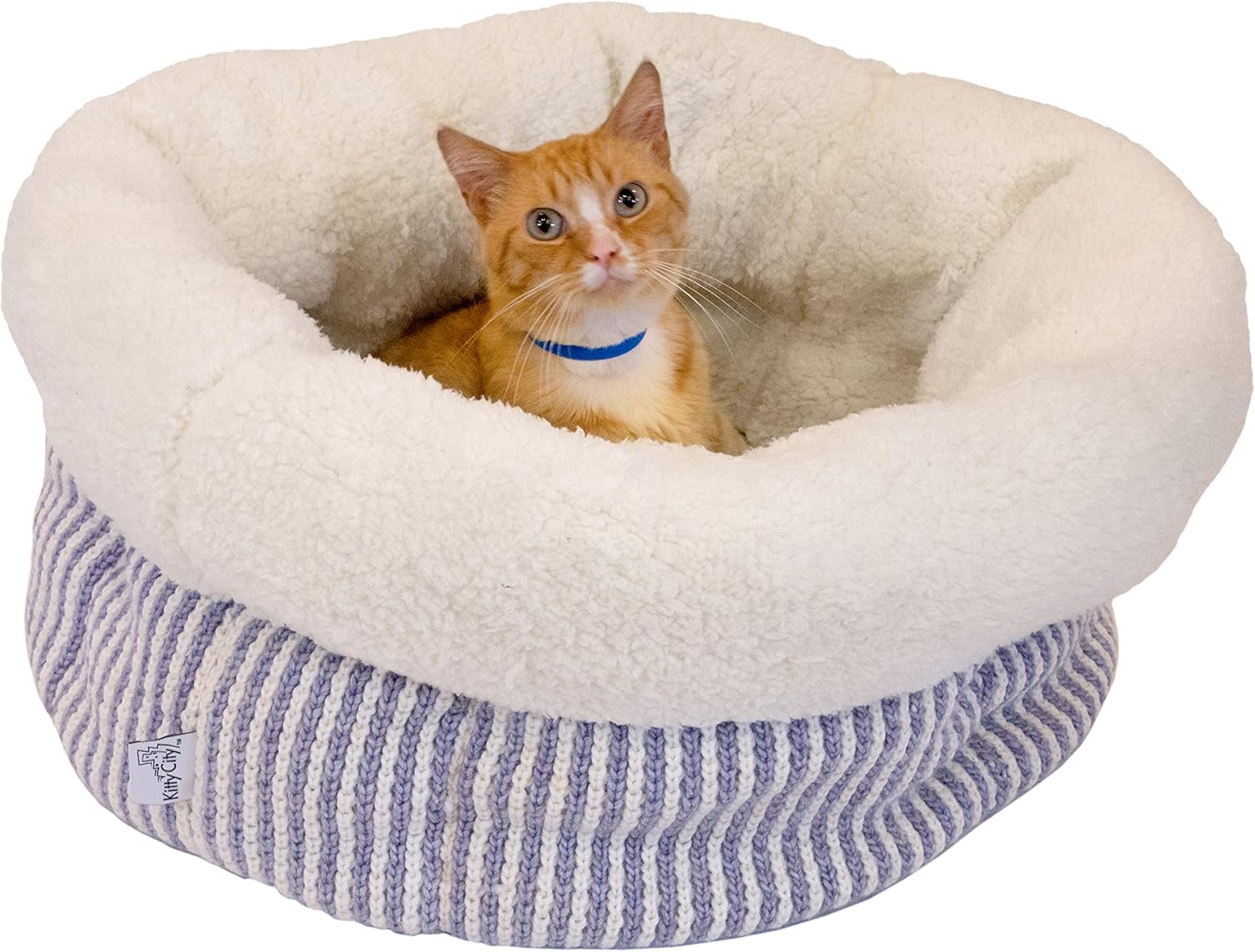 Cozy Deep Dish Donut Bed for Cats - Soft, Stylish, and Perfect for All Breeds