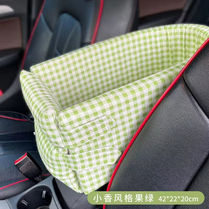 Portable Dog Car Seat Bed and Carrier for Small Dogs and Cats - Safe Travel Accessories