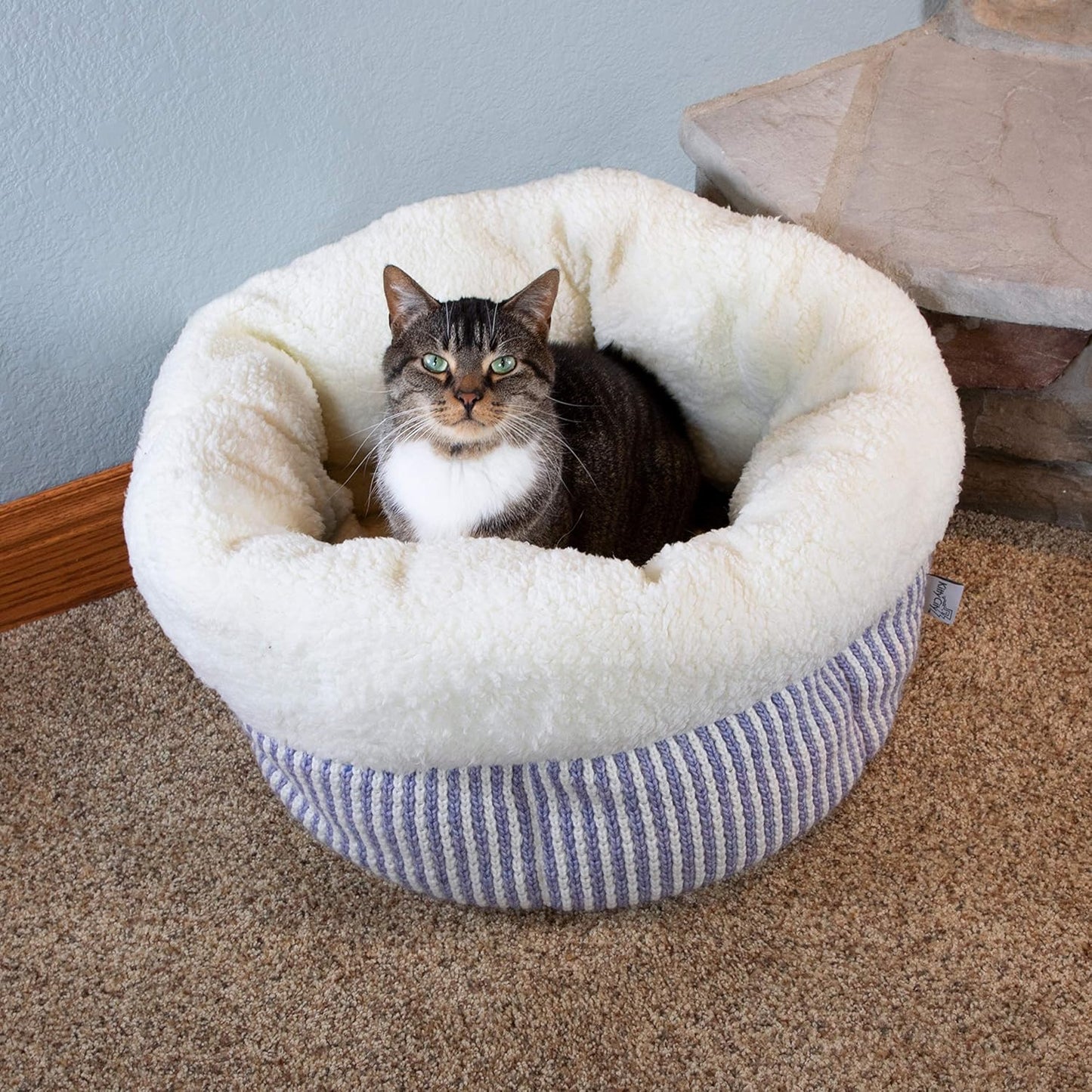 Cozy Deep Dish Donut Bed for Cats - Soft, Stylish, and Perfect for All Breeds