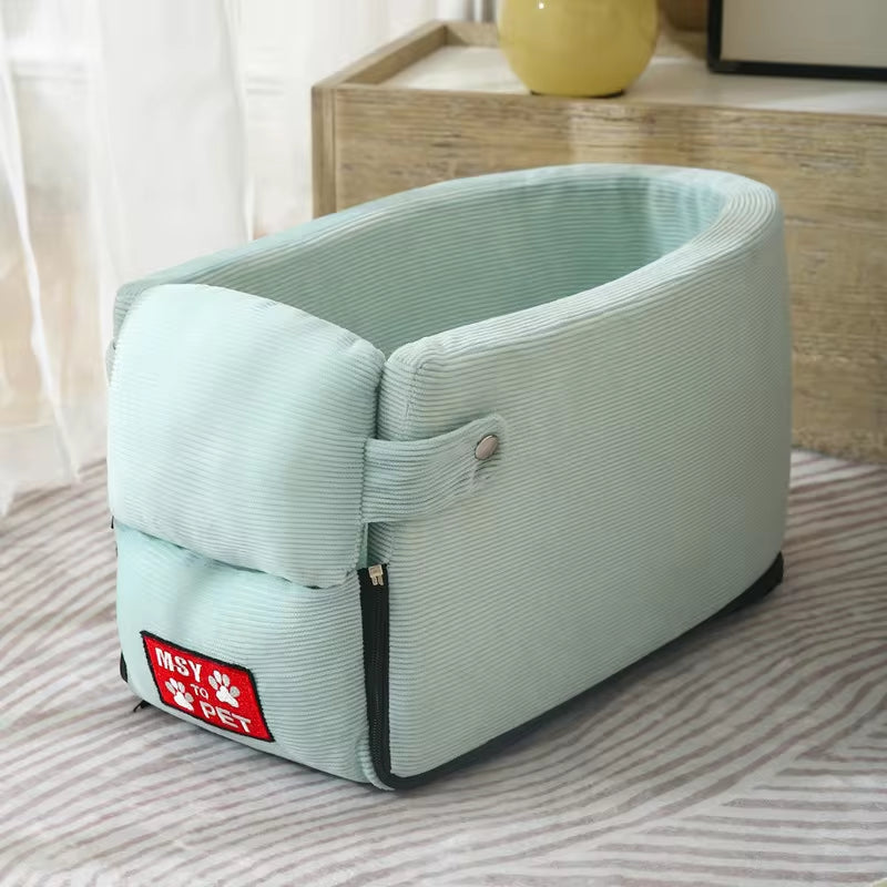Portable Dog Car Seat Bed and Carrier for Small Dogs and Cats - Safe Travel Accessories