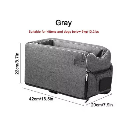 Portable Dog Car Seat Bed and Carrier for Small Dogs and Cats - Safe Travel Accessories