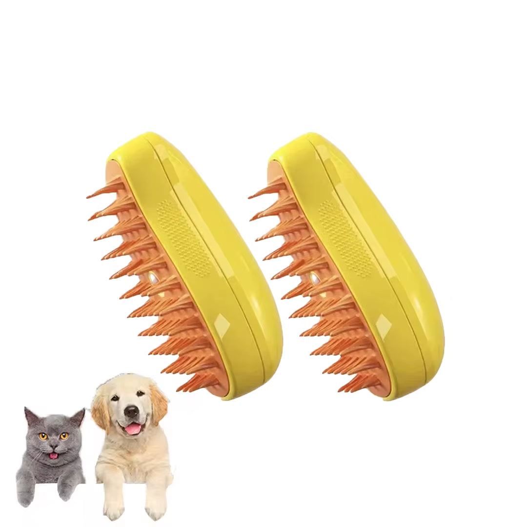 Electric Pet Grooming Tool: 3-in-1 Steam Brush and Sprayer for Cats and Dogs, Featuring Massage and Shedding Functions