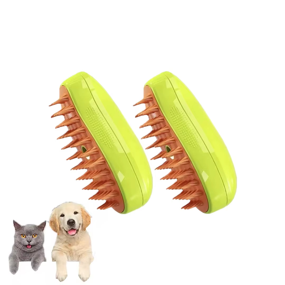 Electric Pet Grooming Tool: 3-in-1 Steam Brush and Sprayer for Cats and Dogs, Featuring Massage and Shedding Functions