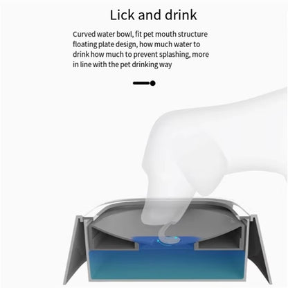 Floating Non-Spill Dog and Cat Water Bowl Dispenser - Anti-Overflow Plastic Design