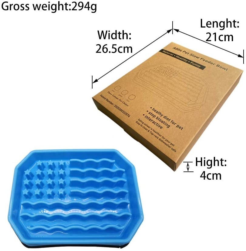 Slow Feeding Bowl for Dogs - Puzzle Feeder to Prevent Bloat, Ideal for Medium, Small Breeds and Puppies