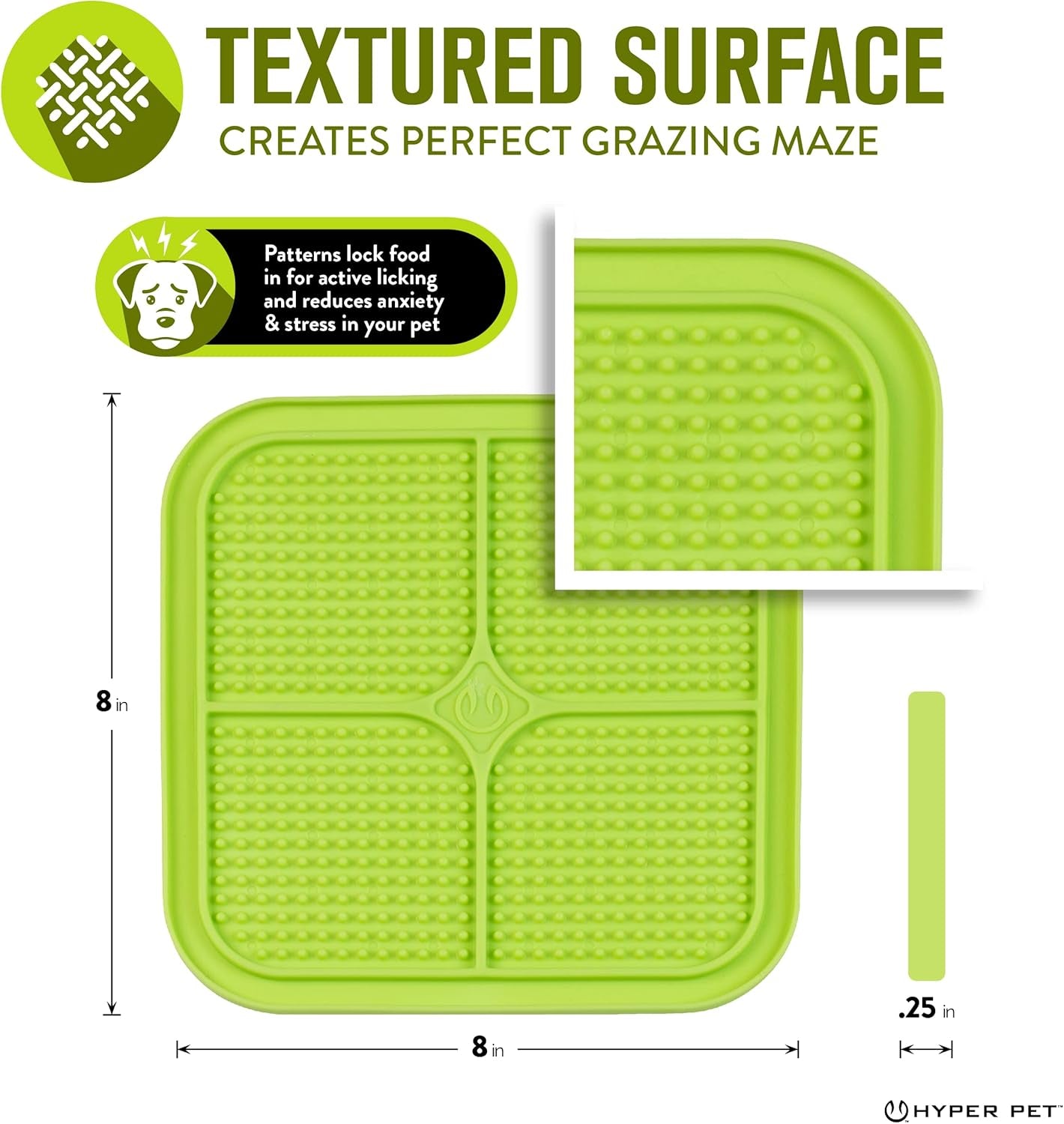 IQ Treat Lick Mat for Dogs and Cats | Innovative Slow Feeder Alternative | Ideal Enrichment Toy for Pets