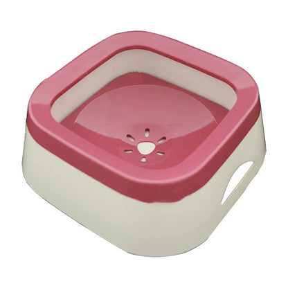 Floating Non-Spill Dog and Cat Water Bowl Dispenser - Anti-Overflow Plastic Design